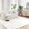 vidaXL Faux Sheepskin Rug Tafalla White 240 x 240 cm Polyester