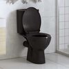 vidaXL Soft-close Toilet Seat with Quick-release Design Black