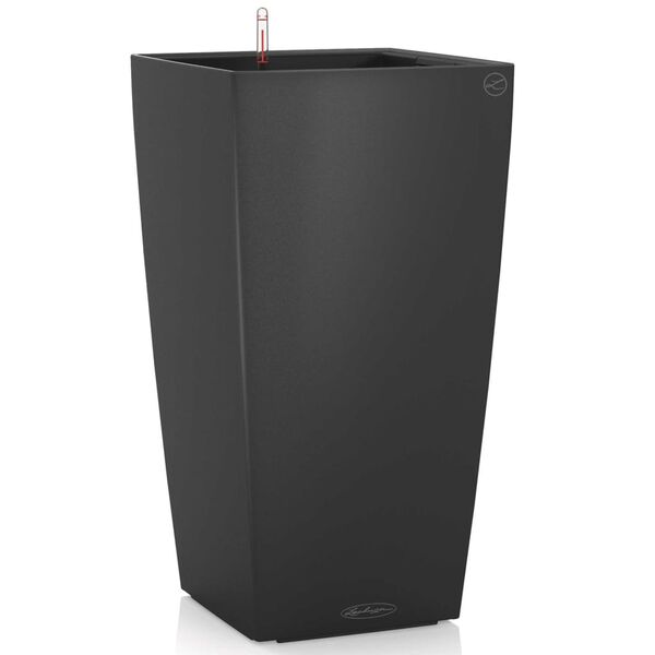 LECHUZA Planter Cubico Color 40 ALL-IN-ONE Slate 13158