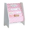 KidKraft Children's Sling Bookshelf Pink and White 60.96 x 29.85 x 71.12 cm