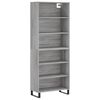 vidaXL Highboard Grey Sonoma 69,5x32,5x180 cm Engineered Wood