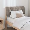 vidaXL Upholstered Headboard Taupe 80 cm Solid Pine Wood