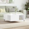 vidaXL Coffee Table White 80x80x36.5 cm Engineered Wood