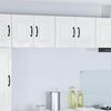 vidaXL Kitchen Cabinet Kalmar 2 pcs High Gloss White 60 x 31 x 40 cm
