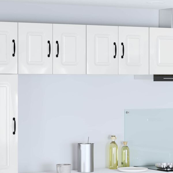 vidaXL Kitchen Cabinet Kalmar 2 pcs High Gloss White 60 x 31 x 40 cm