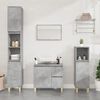 vidaXL 3 Piece Bathroom Furniture Set Concrete Grey Engineered Wood