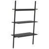 vidaXL 3-Tier Leaning Shelf Black 64x34x116 cm