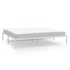 vidaXL Metal Bed Frame without Mattress White 193x203cm