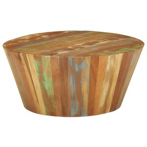 vidaXL Coffee Table &Oslash;65x31 cm Solid Reclaimed Wood