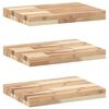 vidaXL Floating Shelves 3 pcs 40x30x4 cm Untreated Solid Wood Acacia