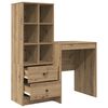 vidaXL Desk with Drawer 2 pcs Artisan Oak