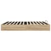 vidaXL Ottoman Bed Frame Sonoma Oak 203 x 180 x 25 cm Chipboard