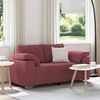 vidaXL Sofa Wine Red 160 x 77 x 82 cm Fabric