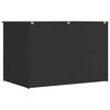 vidaXL Garden Storage Box Black 150x100x100 cm Poly Rattan