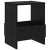 vidaXL Magazine Rack Black Oak 35 x 30 x 45 cm