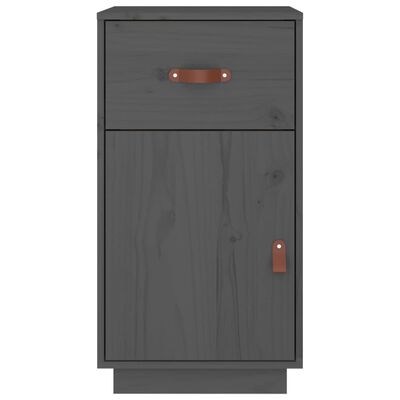 vidaXL Desk Cabinet Grey 40x50x75 cm Solid Wood Pine