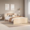 vidaXL Bookcase Bed without Mattress 140x200cm Solid Wood Pine