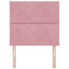 vidaXL Headboard Height Adjustable with Headboard Pink 100 cm Velvet