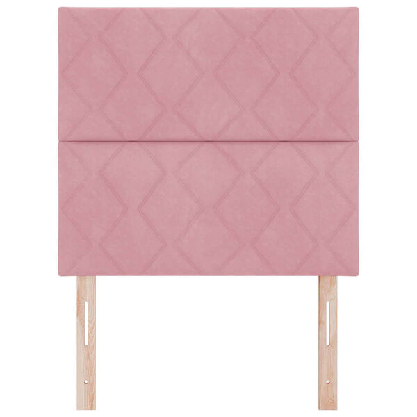 vidaXL Headboard Height Adjustable with Headboard Pink 100 cm Velvet