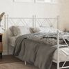vidaXL Metal Headboard White 140cm
