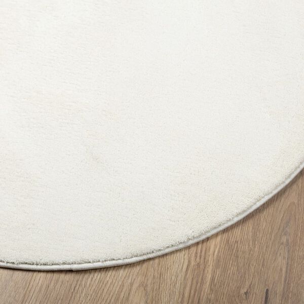 vidaXL Rug OVIEDO Short Pile Cream &Oslash; 160 cm