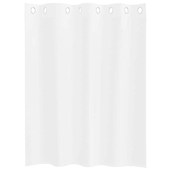 vidaXL Voile Curtain with Curtains 2 pcs White 140 x 140 cm Polyester
