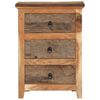 vidaXL Side Cabinet 55x33x75 cm Solid Wood Acacia