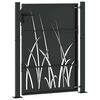 vidaXL Garden Gate with Lock Black 85 x 130 cm Powder-coated steel