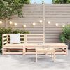 vidaXL 3 Piece Garden Lounge Set Solid Pinewood