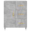 vidaXL Highboard Concrete Grey 69.5x34x180 cm Engineered Wood