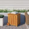 vidaXL Garden Storage Box with Wheels 60x50x58 cm Solid Wood Acacia