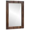 vidaXL Bathroom Mirror Wall-mounted with Mirror Brown 70 x 50 x 2.5 cm