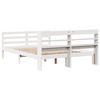 vidaXL Bed Frame with Headboard without Mattress White 135x190 cm Double