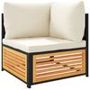 vidaXL Garden Sofa | Cream white