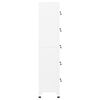 vidaXL Locker Cabinet White 38x40x180 cm Steel