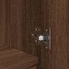 vidaXL Highboard Brown Oak 29.5x34x119.5 cm Engineered Wood