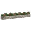 vidaXL Gabion Raised Bed Galvanised Iron 600x100x50 cm