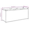 vidaXL Storage Box Cream 105x34.5x45 cm Fabric