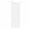 vidaXL Sliding Door ORKDAL White 83 x 211 cm Solid Pine Wood