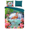 Pure Duvet Cover FLAMINGO 140x200/220 cm