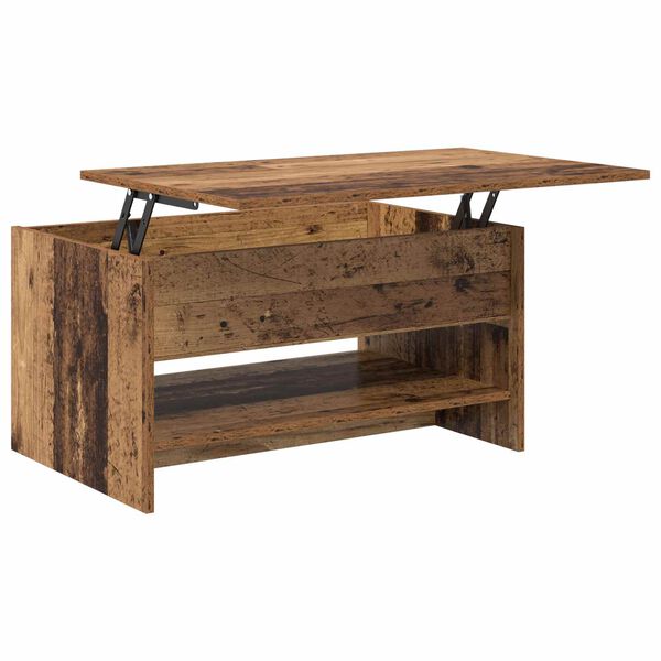 vidaXL Coffee Table Old Wood 80 x 50.5 x 41.5 cm Engineered Wood