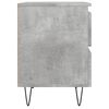 vidaXL Bedside Cabinet Concrete Grey 40x35x50 cm Engineered Wood
