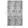 vidaXL Shaggy Rug Grey 270x180 cm
