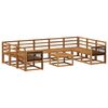 vidaXL Outdoor Sofa Set 10 pcs Natural Solid Acacia Wood