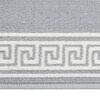 vidaXL Runner Rug BCF Grey with Motif 100x250 cm
