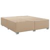 vidaXL Box Spring Bed with Mattress Cappuccino 200x200 cm Faux Leather