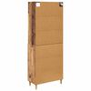 vidaXL Highboard Old Wood 69.5 x 32.5 x 180 cm Engineered Wood