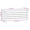 vidaXL Storage Box 89x36.5x33 cm Solid Wood Pine