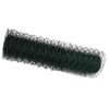 vidaXL Hexagon Fence 0.4 x 100 m PVC Green