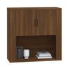 vidaXL Wall Cabinet Brown Oak 80x33x80 cm Engineered Wood
